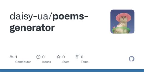 poetry github|poem generator github.